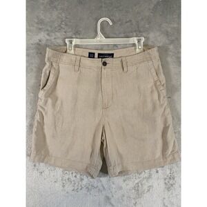 Lucky Brand Shorts‎ Mens Sz 32 Linen Cotton Blend Casual Minimalist Beach Travel